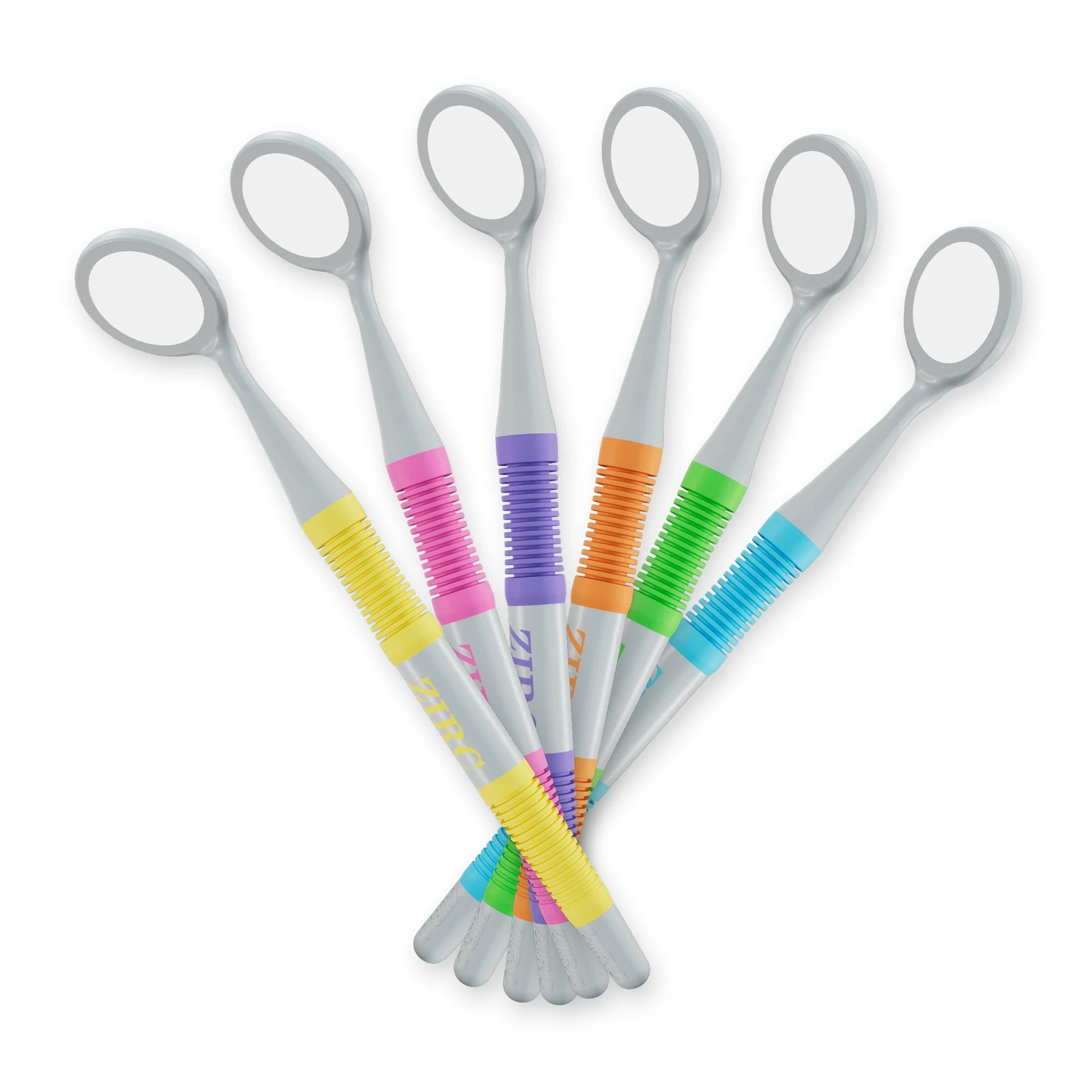 Crystal HD® dvipusiai Soft Grip burnos veidrodėliai Nr. 4, 12 vnt. - oficiali Zirc produkto nuotrauka