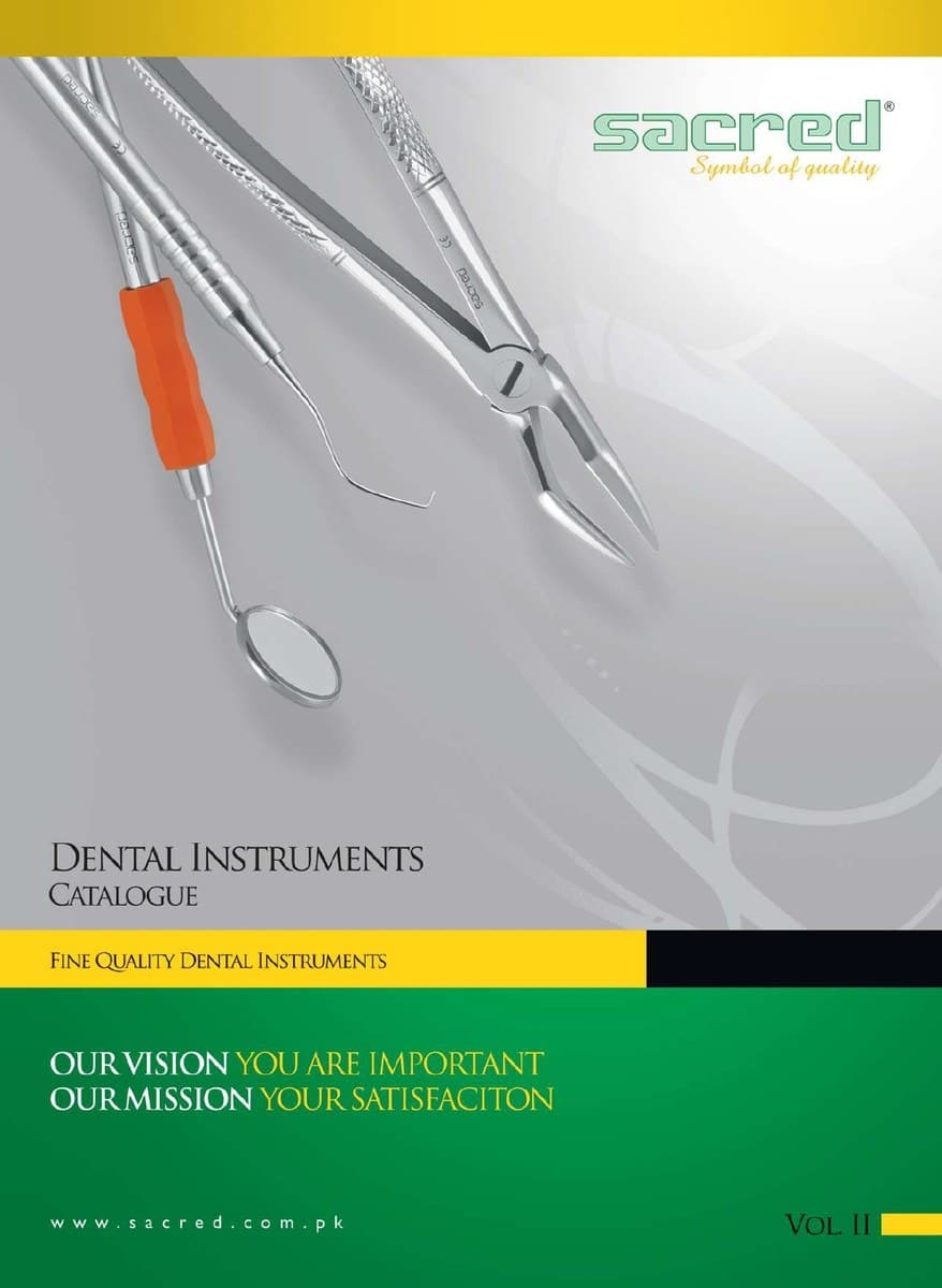 Odontologijos instrumentų katalogas viršelis