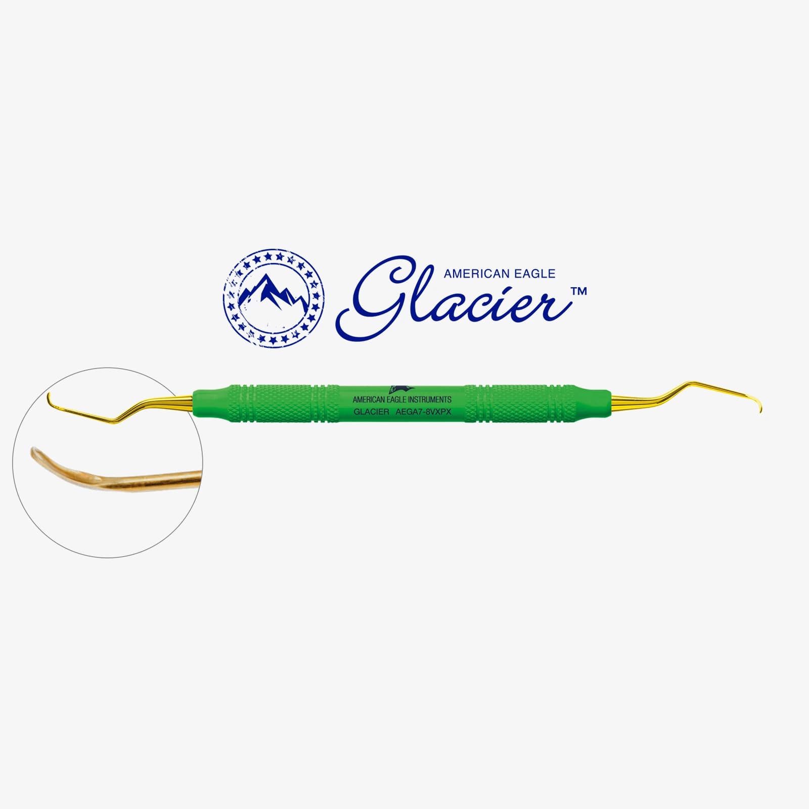 American Eagle Glacier™ Gracey +3 Access 7-8, premolars/molars, XP² Technology™ – oficiali American Eagle produkto nuotrauka