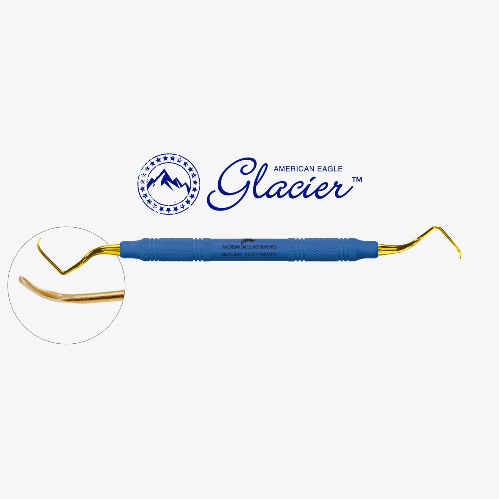 American Eagle Glacier™ Gracey Standard 17-18, posterior, distal, XP² Technology™ – oficiali American Eagle produkto nuotrauka