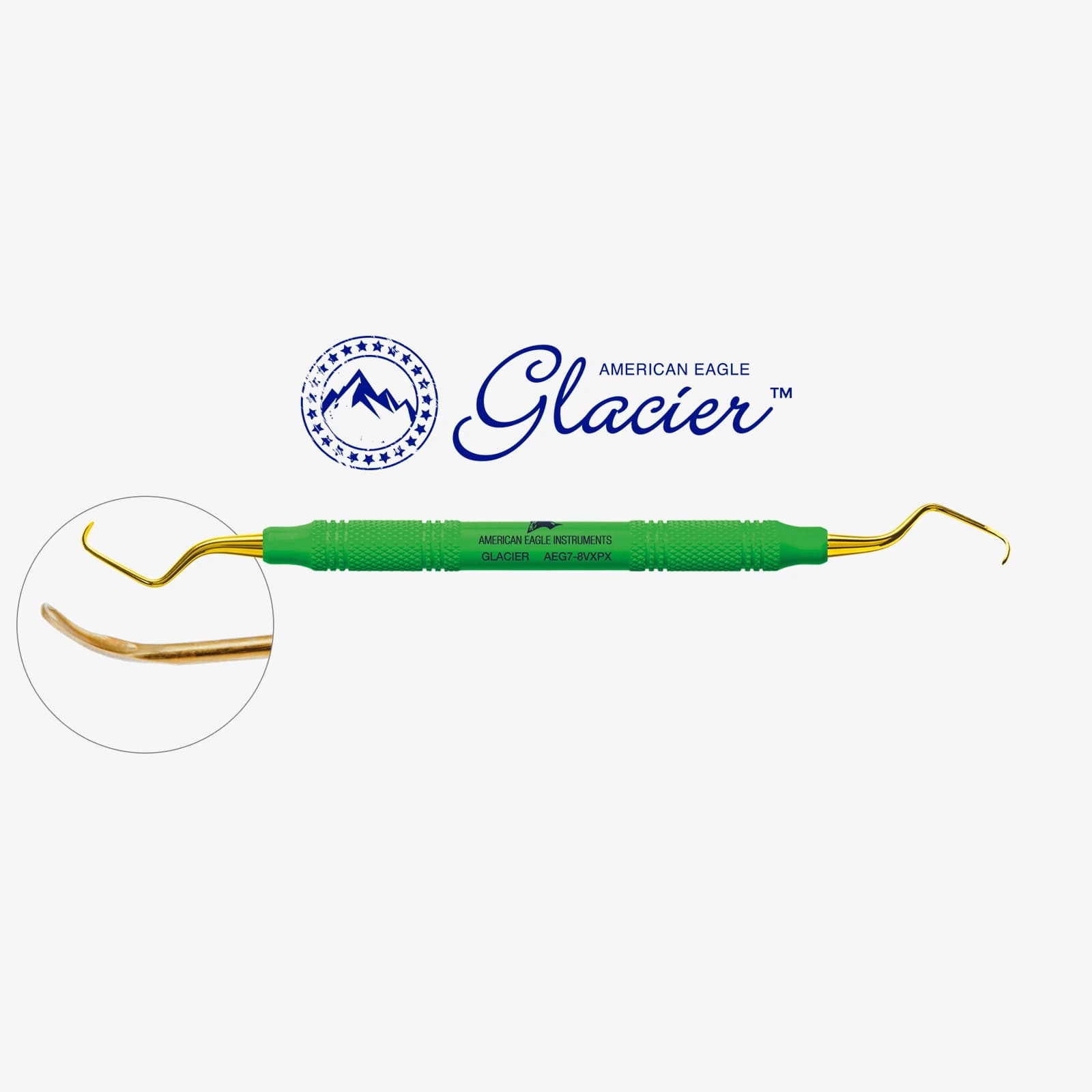American Eagle Glacier™ Gracey Standard 7-8, premolars/molars, XP² Technology™ – oficiali American Eagle produkto nuotrauka