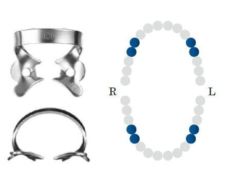 Koferdamo žiedas NF 1T Tiger glossy bicuspid DENTECH – oficiali Dentech produkto nuotrauka