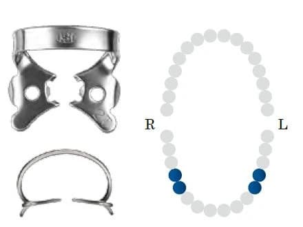 Koferdamo žiedas NF 2T Tiger glossy bicuspid DENTECH – oficiali Dentech produkto nuotrauka