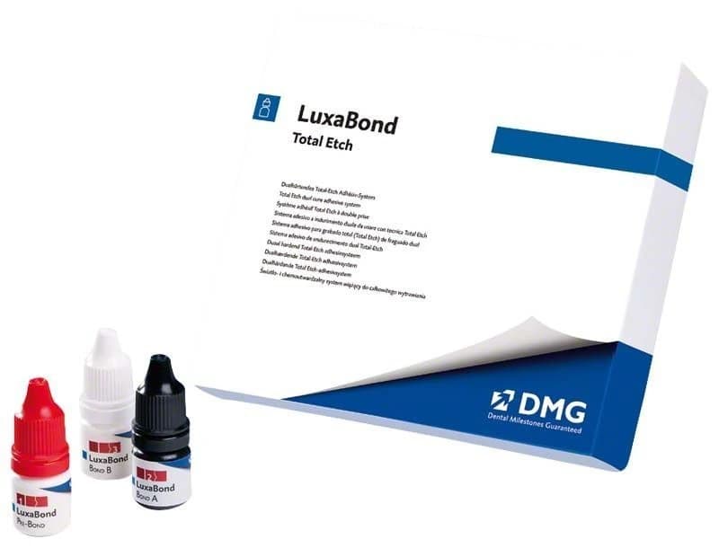 LuxaCore Z-Post System (LuxaCore Z dual A3 9g, LuxaPost 1,25 5vnt, drill 1,25 1vnt, LuxaBont Total Etch 3x5ml, etch 2ml, priedai – oficiali DMG produkto nuotrauka