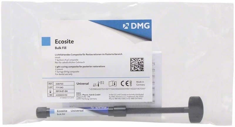 Ecosite Bulk Fill universal 4 g – oficiali DMG produkto nuotrauka