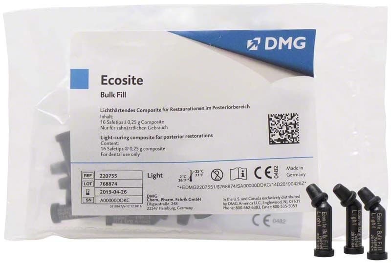 Ecosite Bulk Fill light 16 x 0,25 g – oficiali DMG produkto nuotrauka