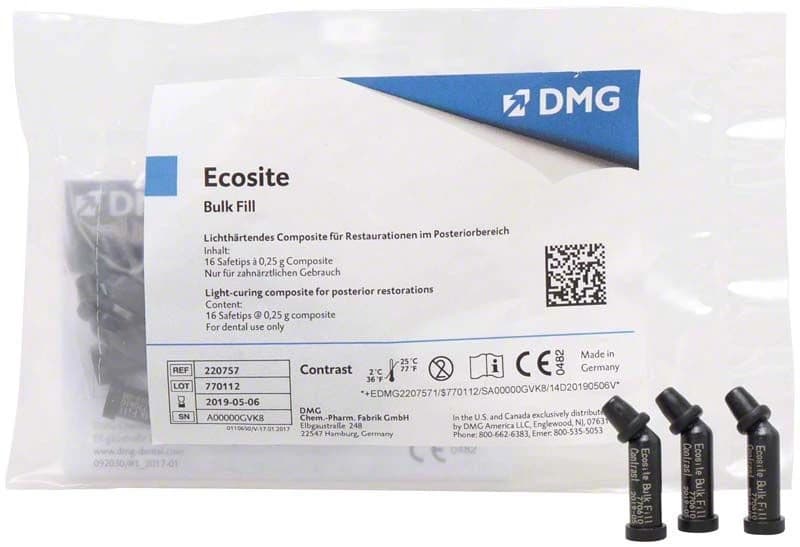 Ecosite Bulk Fill contrast 16 x 0,25 g – oficiali DMG produkto nuotrauka