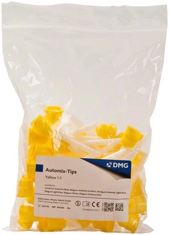 Automix-Tips Yellow 1:1 50 vnt. – oficiali DMG produkto nuotrauka