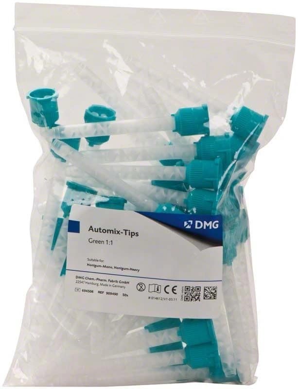 Automix-Tips Green 1:1 50 vnt. – oficiali DMG produkto nuotrauka