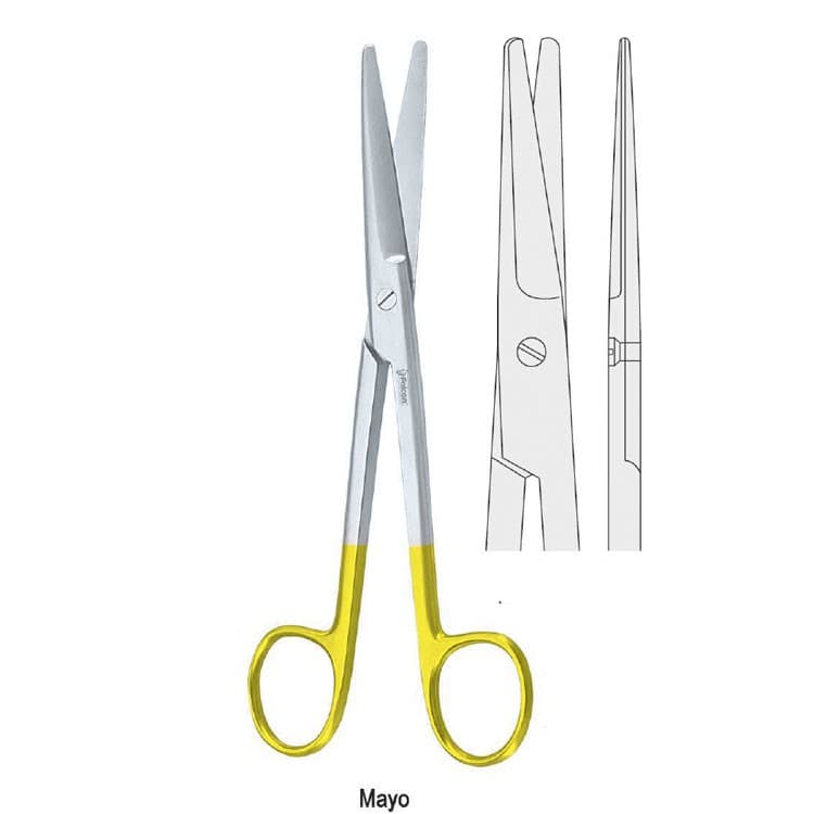 Falcon-Cut scissors operating Mayo straight 170mm – oficiali Falcon Medical produkto nuotrauka