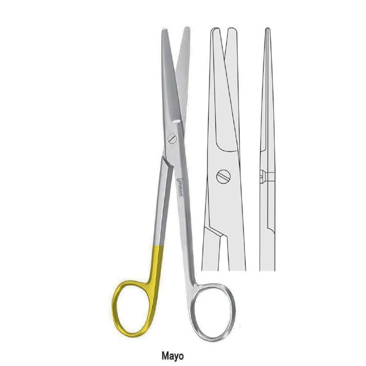 Super-Cut scissors operating Mayo straight 170mm – oficiali Falcon Medical produkto nuotrauka