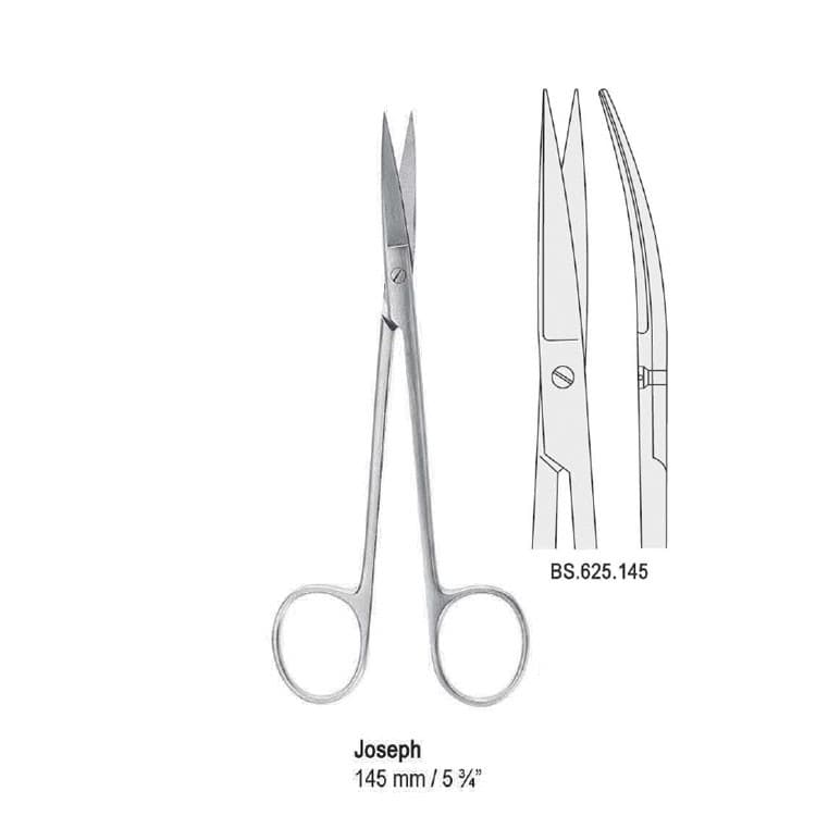 Scissors Joseph curved 145mm – oficiali Falcon Medical produkto nuotrauka