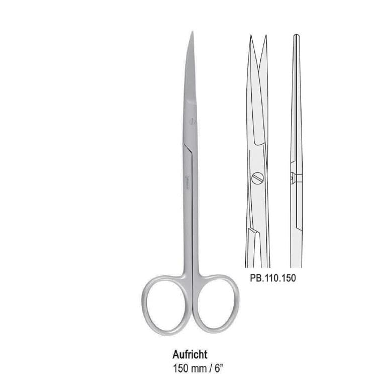 Scissors Aufricht straight 150mm – oficiali Falcon Medical produkto nuotrauka
