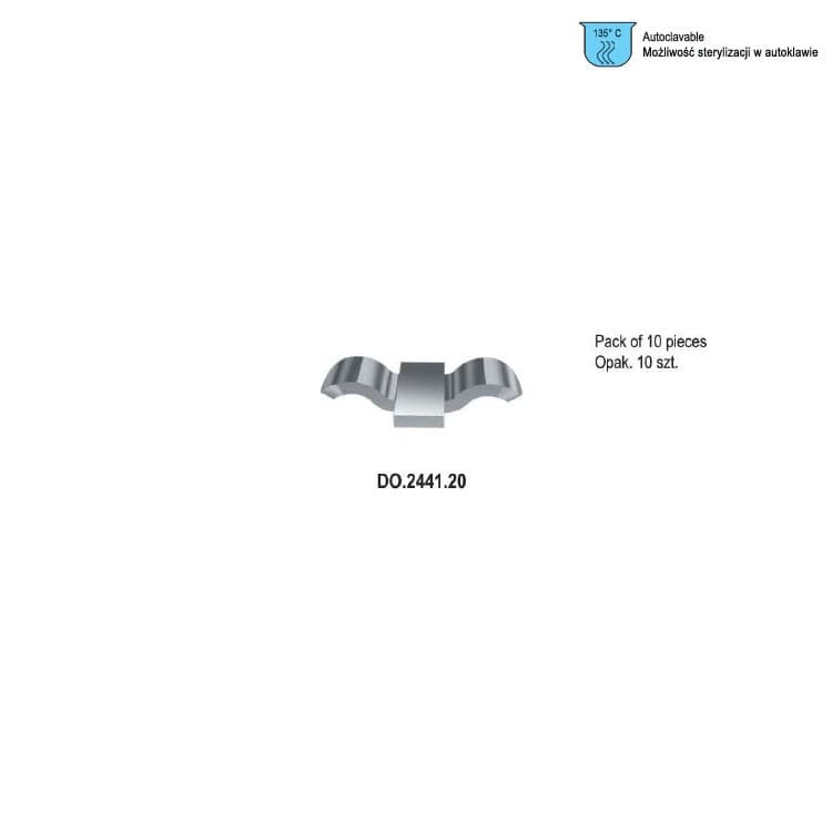Lingual cleat weldable (Pack of 10 pieces) – oficiali Falcon Medical produkto nuotrauka