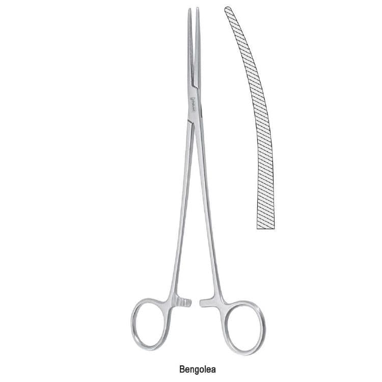 Forceps artery Bengolea curved 215mm – oficiali Falcon Medical produkto nuotrauka