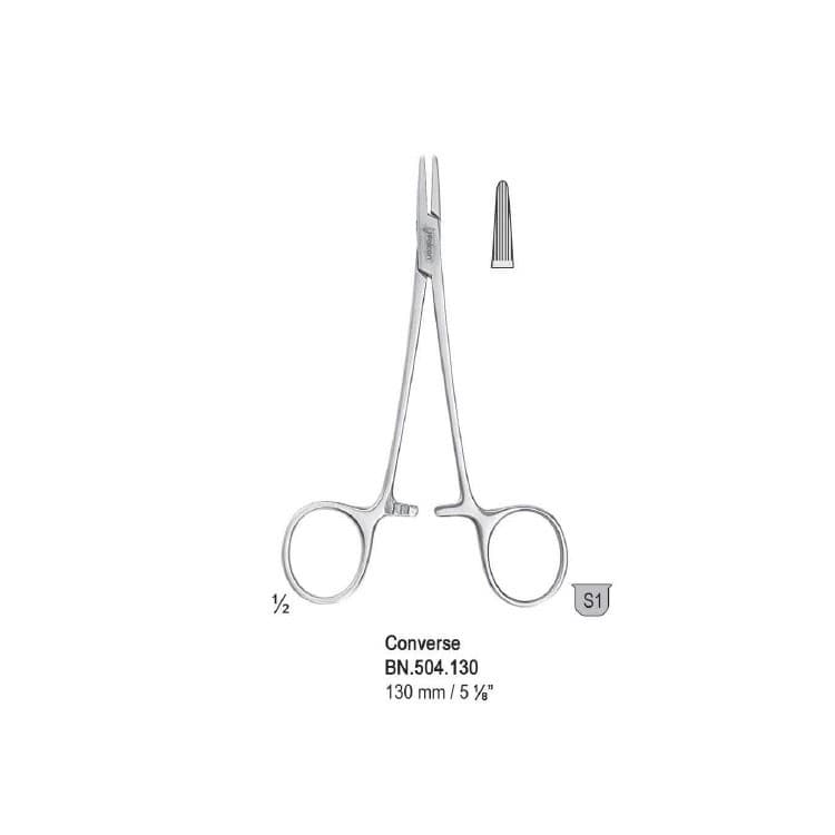 Needle holder Converse long serrated 130mm – oficiali Falcon Medical produkto nuotrauka