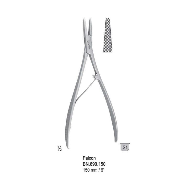 Needle holder Falcon 150mm – oficiali Falcon Medical produkto nuotrauka