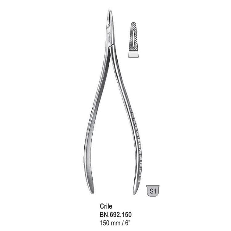 Needle holder Crile 150mm – oficiali Falcon Medical produkto nuotrauka