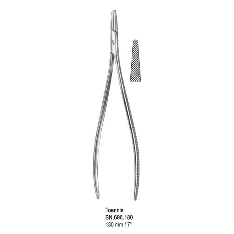 Needle holder Toennis 180mm – oficiali Falcon Medical produkto nuotrauka