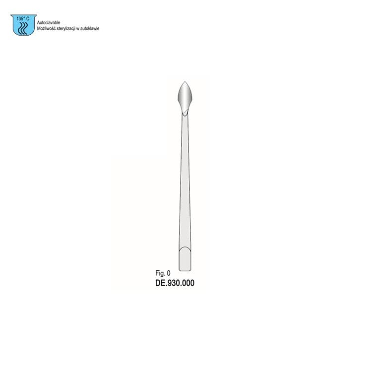Syndesmotome Falcon tip fig. 0 – oficiali Falcon Medical produkto nuotrauka