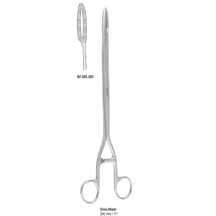 Forceps dressing Sims-Maier straight 280mm – oficiali Falcon Medical produkto nuotrauka