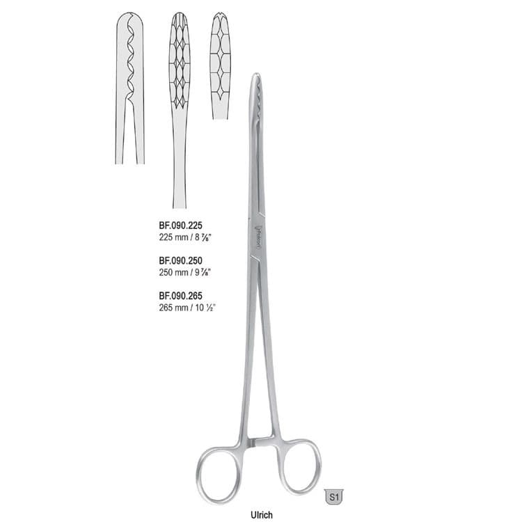 Forceps dressing Ulrich straight 265mm – oficiali Falcon Medical produkto nuotrauka
