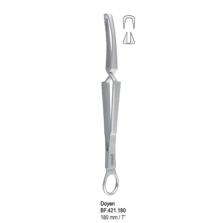 Forceps towel Doyen 180mm – oficiali Falcon Medical produkto nuotrauka