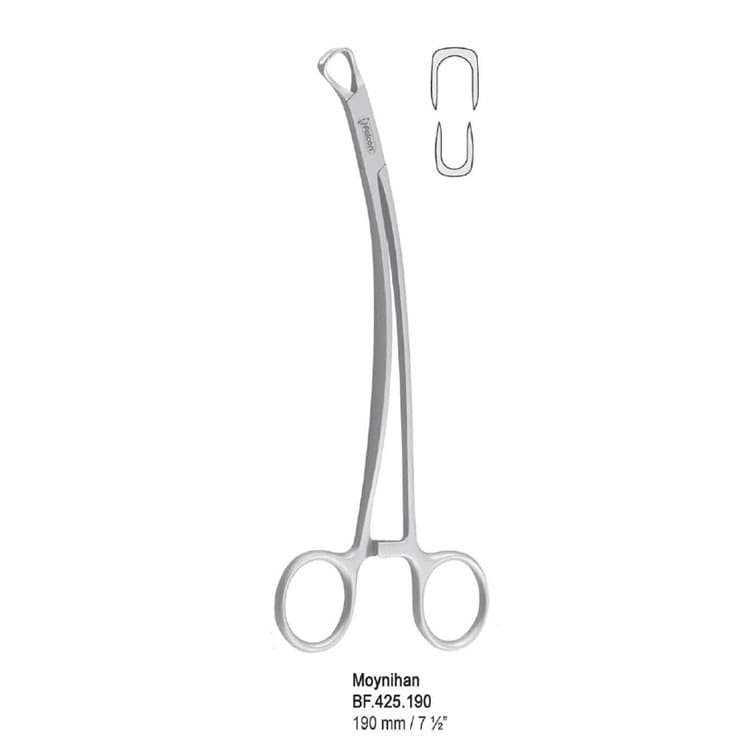 Forceps towel Moynihan 190mm – oficiali Falcon Medical produkto nuotrauka