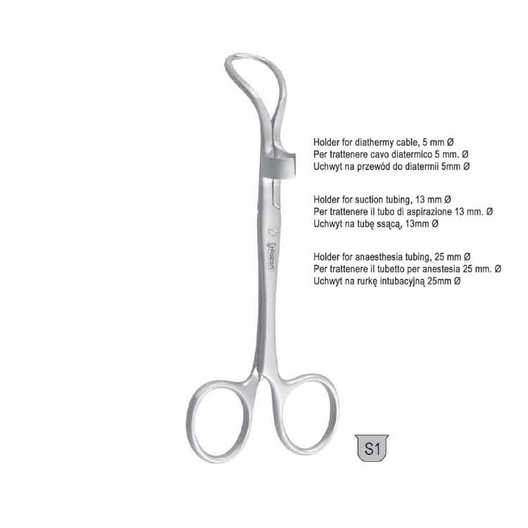 Forceps towel Robin with clip 5mm, 135mm – oficiali Falcon Medical produkto nuotrauka