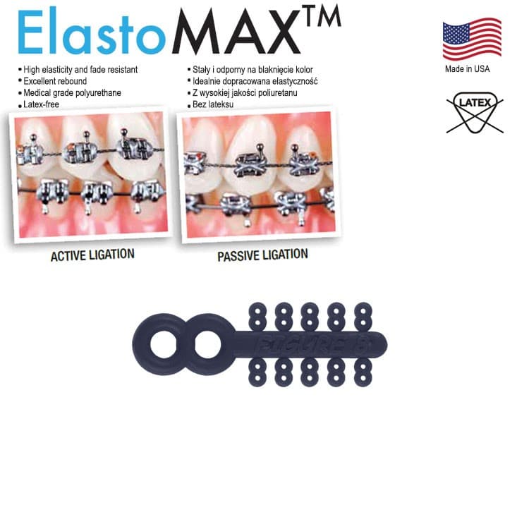 Figure 8 ligatures ties, latex free, grey (200 ligatures) – oficiali Falcon Medical produkto nuotrauka