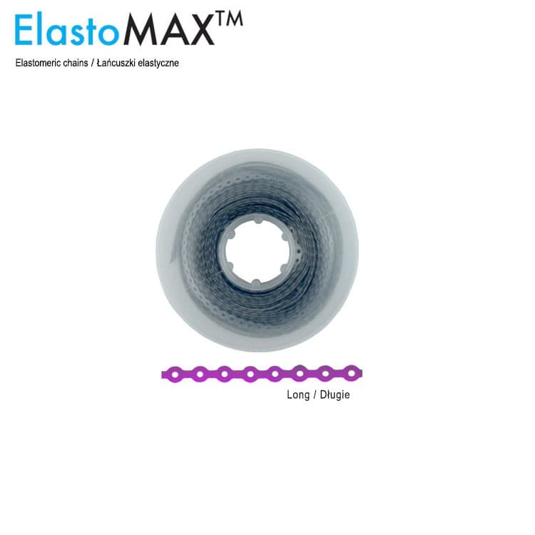 ElastoMax Uno elastomeric chain, long, silver (4.5m spool) – oficiali Falcon Medical produkto nuotrauka