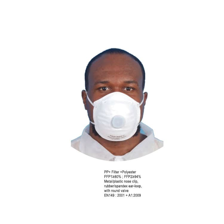 Face masks earloop white FFP2 with filter (Pack of 20 pieces) – oficiali Falcon Medical produkto nuotrauka