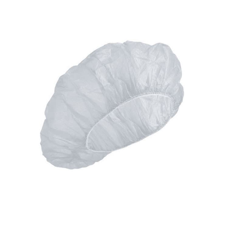 DENTALINE Disposable bouffant caps, 53 cm, White (Pack of 100 pieces) – oficiali Falcon Medical produkto nuotrauka