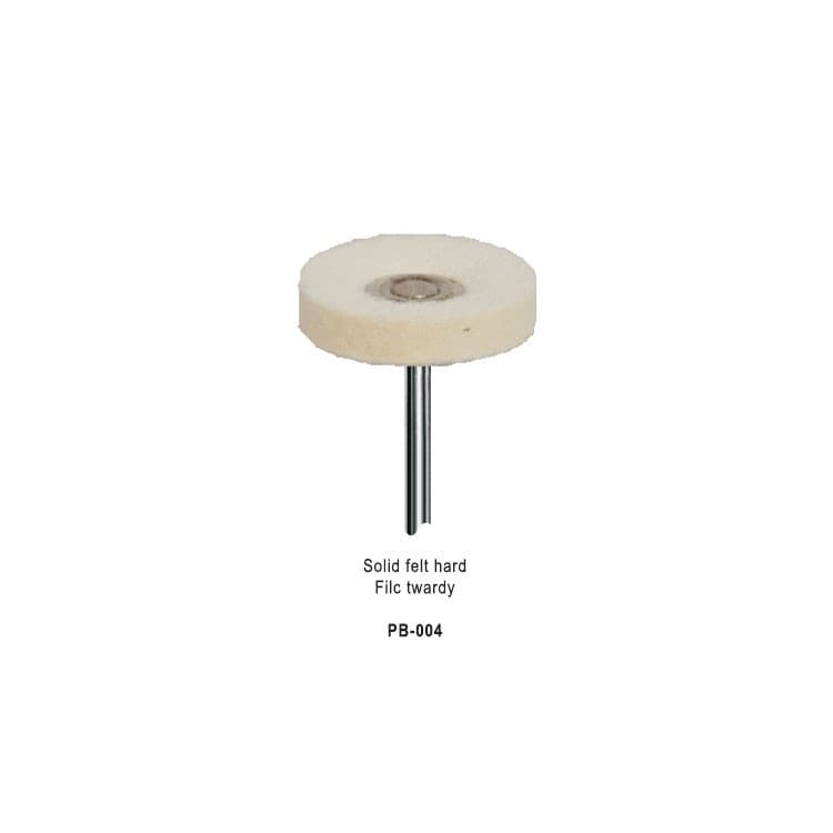 Mounted wheel polisher Ø 21mm solid felt hard HP – oficiali Falcon Medical produkto nuotrauka