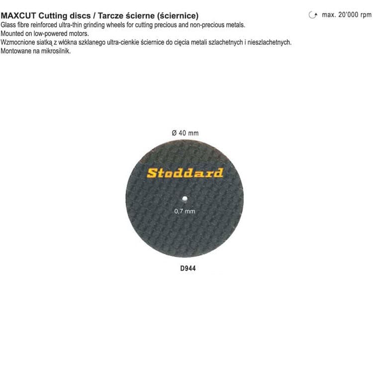 Cutting disc Ø40mm x 0.7mm – oficiali Falcon Medical produkto nuotrauka