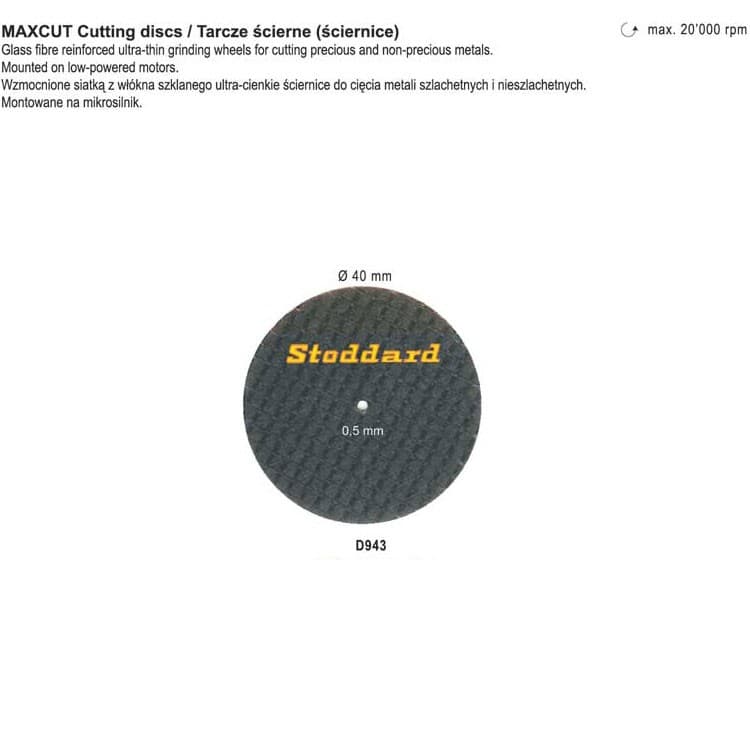 Cutting disc Ø40mm x 0.5mm – oficiali Falcon Medical produkto nuotrauka
