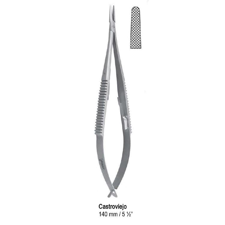 Needle holder Castroviejo straight. 140mm – oficiali Falcon Medical produkto nuotrauka