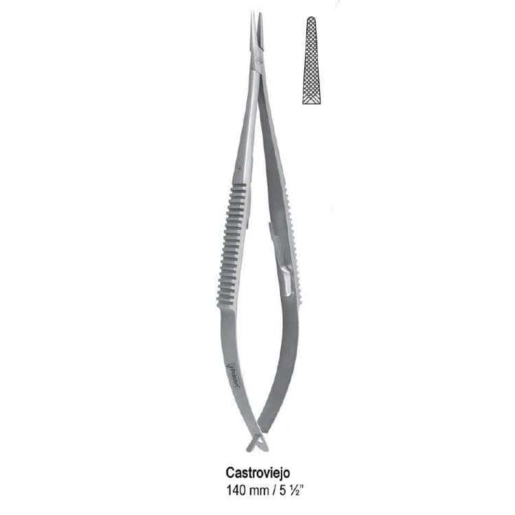 Needle holder Castroviejo straight. 140mm – oficiali Falcon Medical produkto nuotrauka