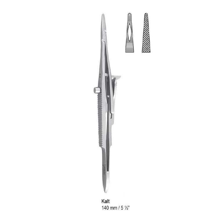 Needle holder Kalt straight 140mm – oficiali Falcon Medical produkto nuotrauka