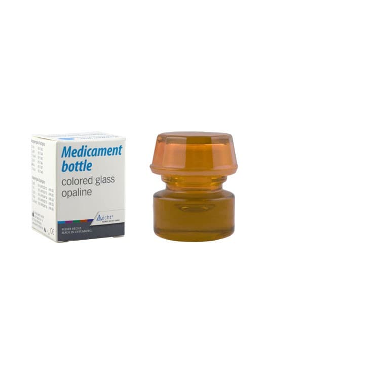 Glass medicament bottle brown – oficiali Falcon Medical produkto nuotrauka