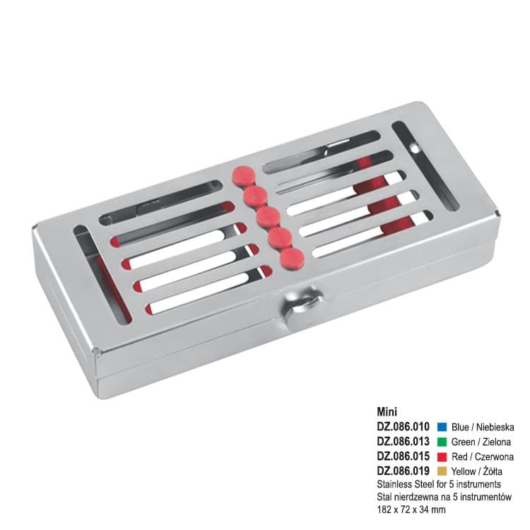 TWIST-LOCK Cassette Tray with cover MINI, yellow – oficiali Falcon Medical produkto nuotrauka