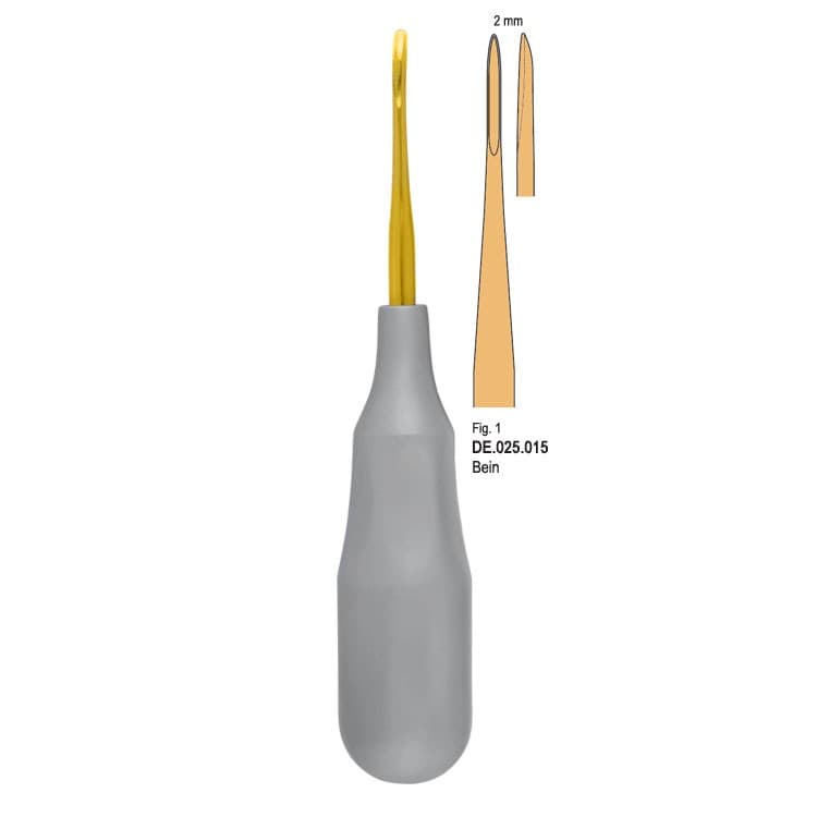 Ergo-Form Elevator Bein 2mm, fig. 1 – oficiali Falcon Medical produkto nuotrauka