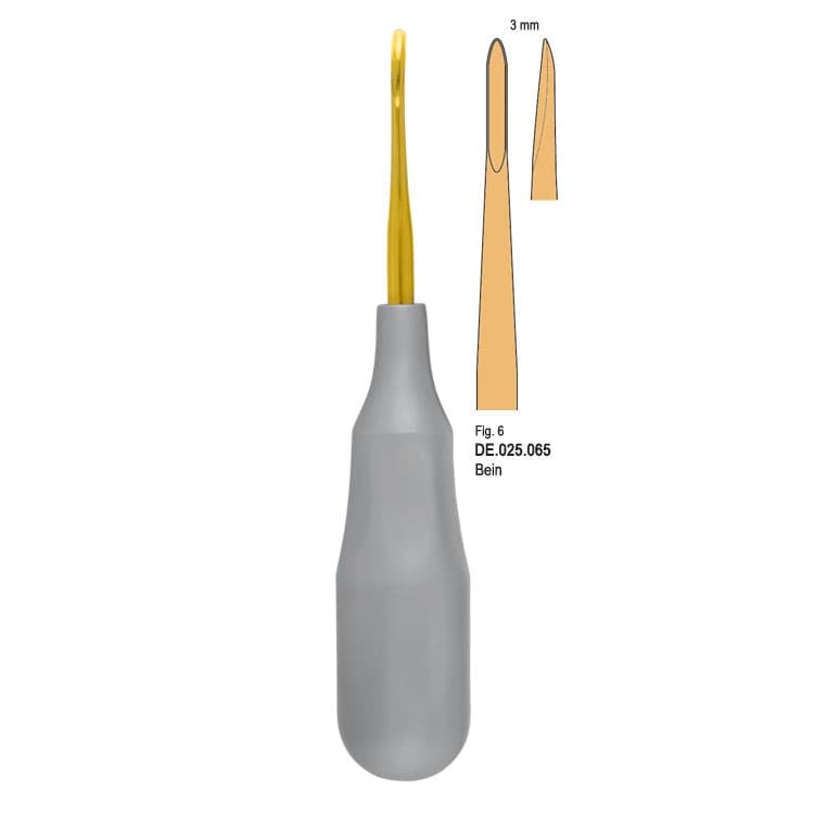 Ergo-Form Elevator Bein 3mm, fig. 6 – oficiali Falcon Medical produkto nuotrauka