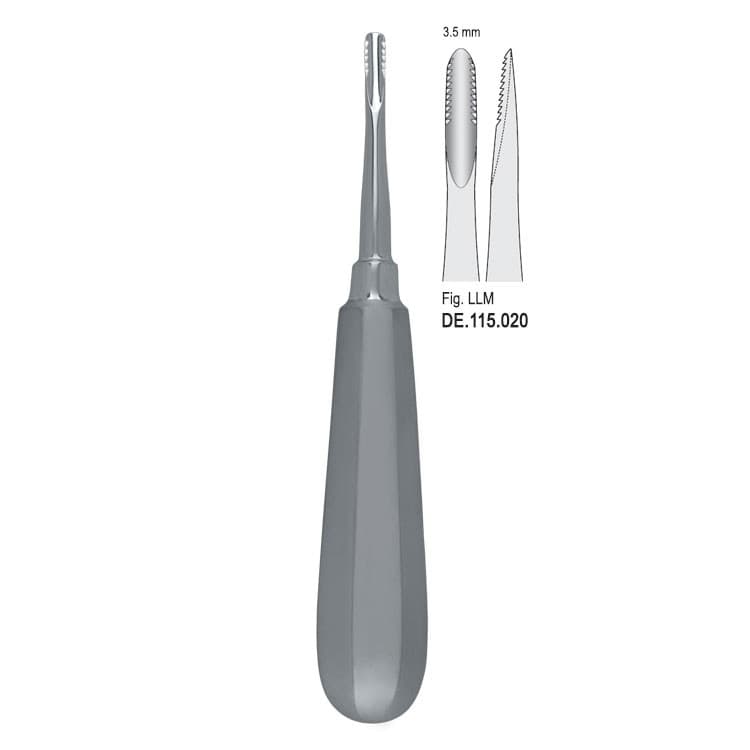 Elevator Lindo-Levian serrated straight fig. 2 – oficiali Falcon Medical produkto nuotrauka