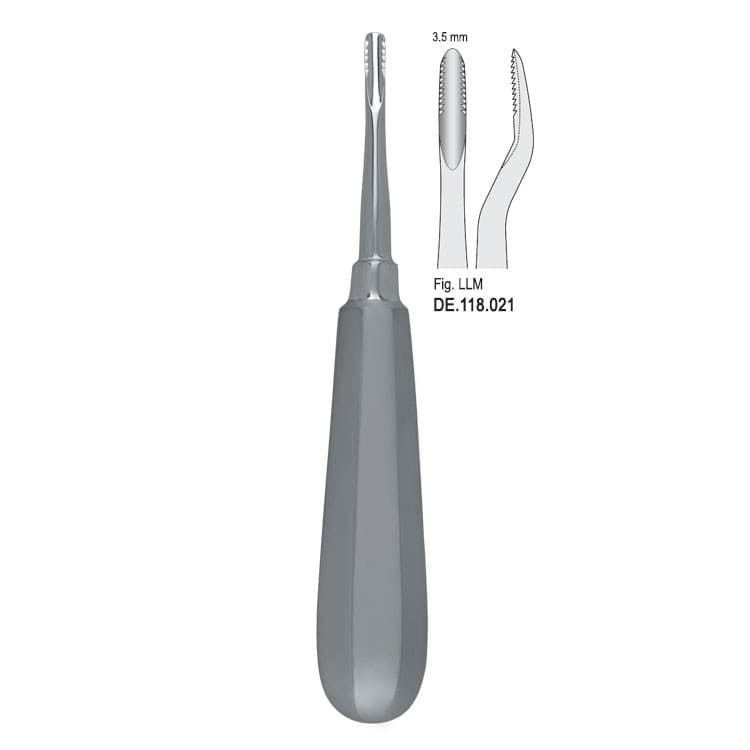 Elevator Lindo-Levian serrated bayonet distal – oficiali Falcon Medical produkto nuotrauka