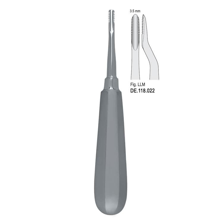 Elevator Lindo-Levian serrated bayonet mesial – oficiali Falcon Medical produkto nuotrauka