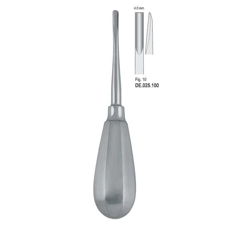 Elevator Bein 4mm fig.10 – oficiali Falcon Medical produkto nuotrauka