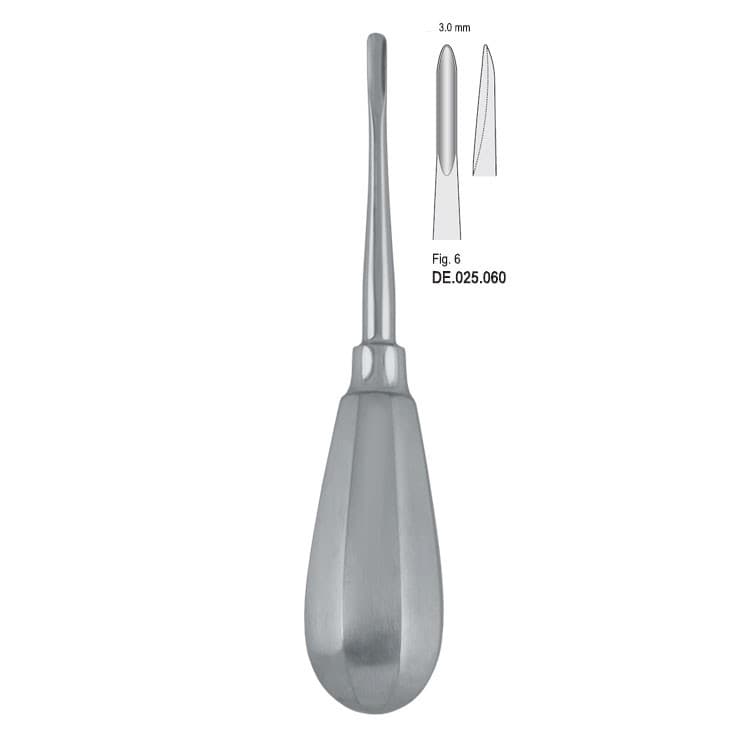 Elevator Bein 3mm fig.6 – oficiali Falcon Medical produkto nuotrauka