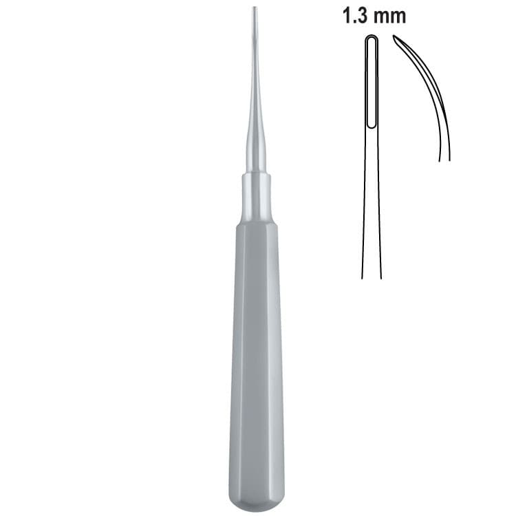 Elevator Falcon-Mini curved 1.3mm, fig. 5 – oficiali Falcon Medical produkto nuotrauka