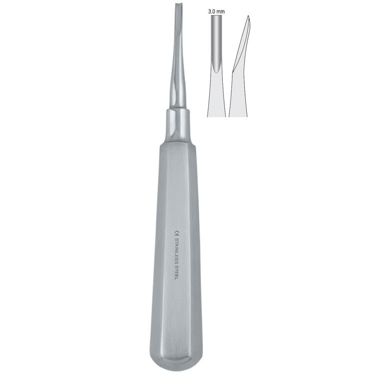 Elevator Coupland 3.0mm fig.1 – oficiali Falcon Medical produkto nuotrauka